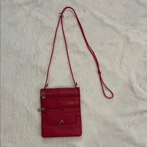 Red Leather Crossbody Bag